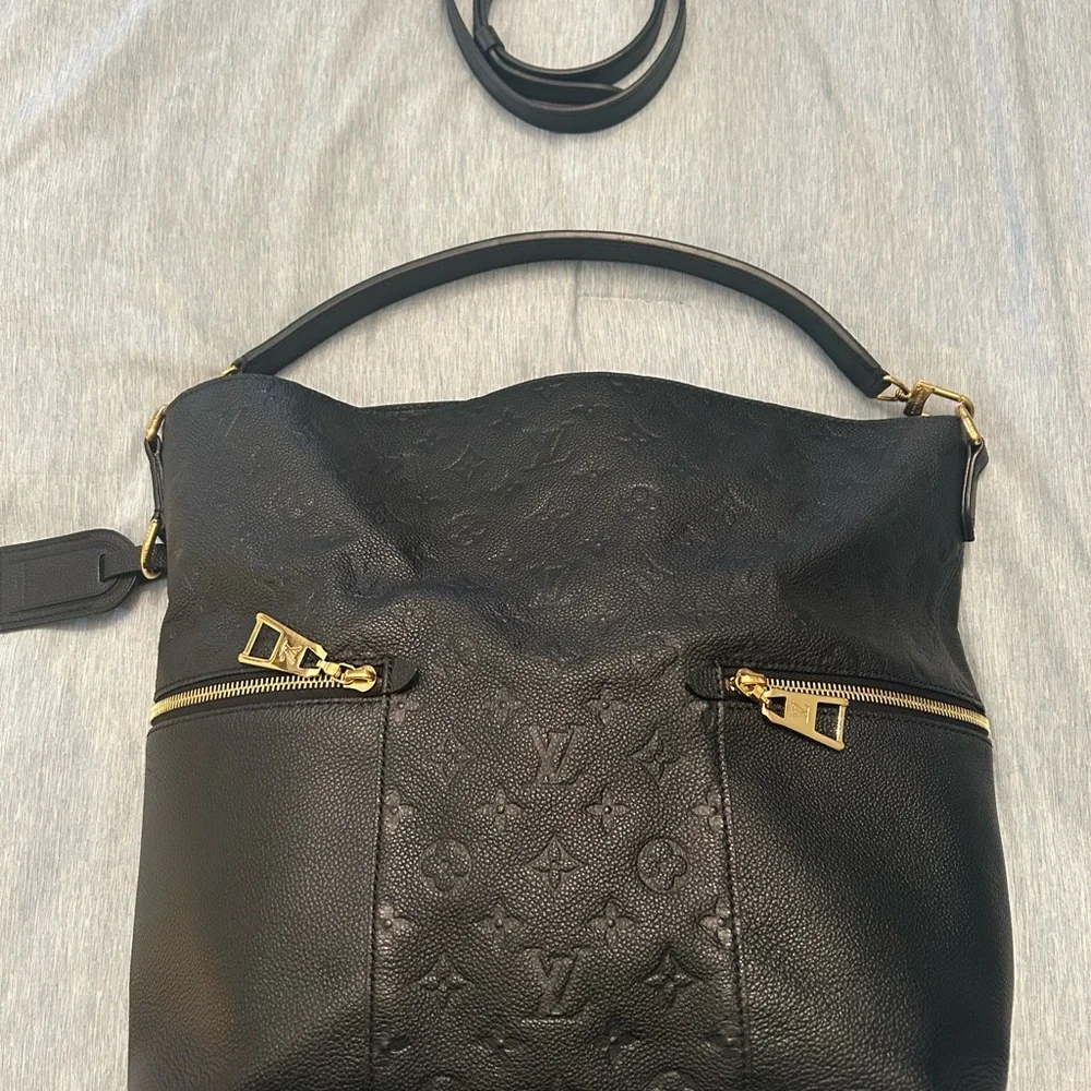 Authentic Louis Vuitton Melie Empriente Noir - Picture 2 of 14